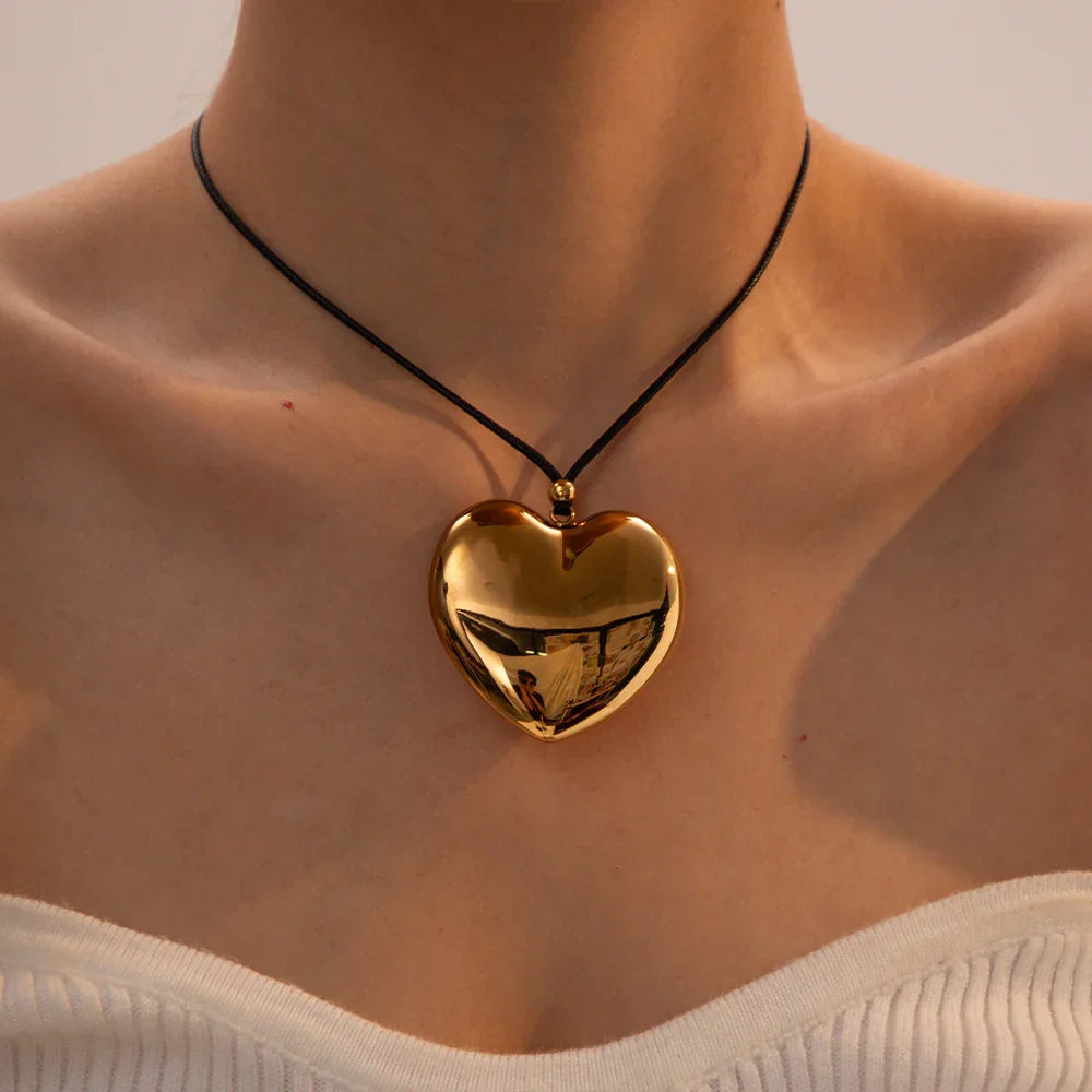 [Royal&Vicky]Ophelia Gold Heart Necklace