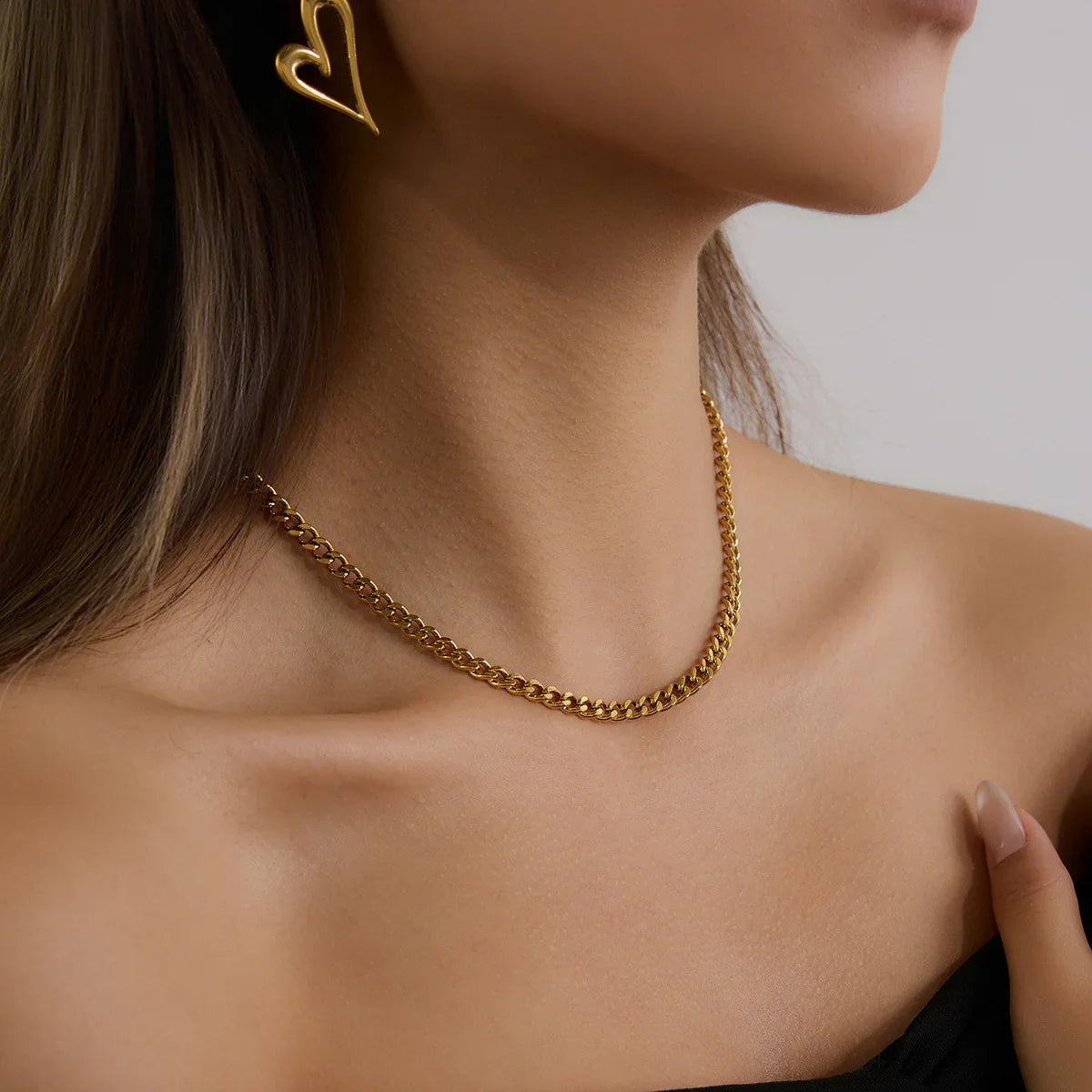 [Royal&Vicky]Ysolde Gold Chain Necklace