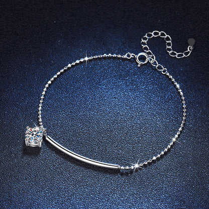 [Royal&Vicky]ELEGANT HALF-MOON CURVE MOISSANITE BRACELET