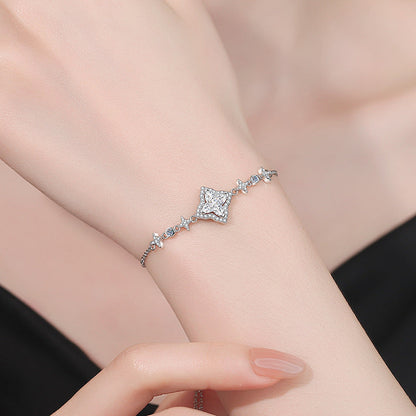 [Royal&Vicky]MARQUISE-CLOVER MOISSANITE BRACELET