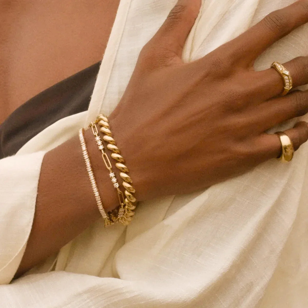 [Royal&Vicky]Ranielle Diamond Bracelet