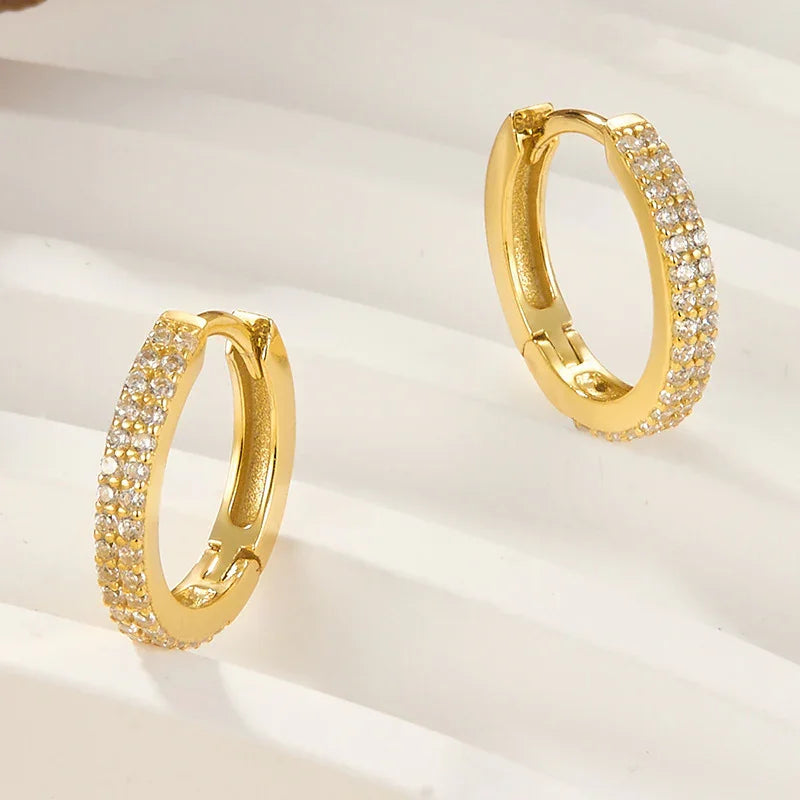 [Royal&Vicky]Cathy パヴェフープピアス