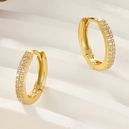 [Royal&Vicky]Cathy パヴェフープピアス