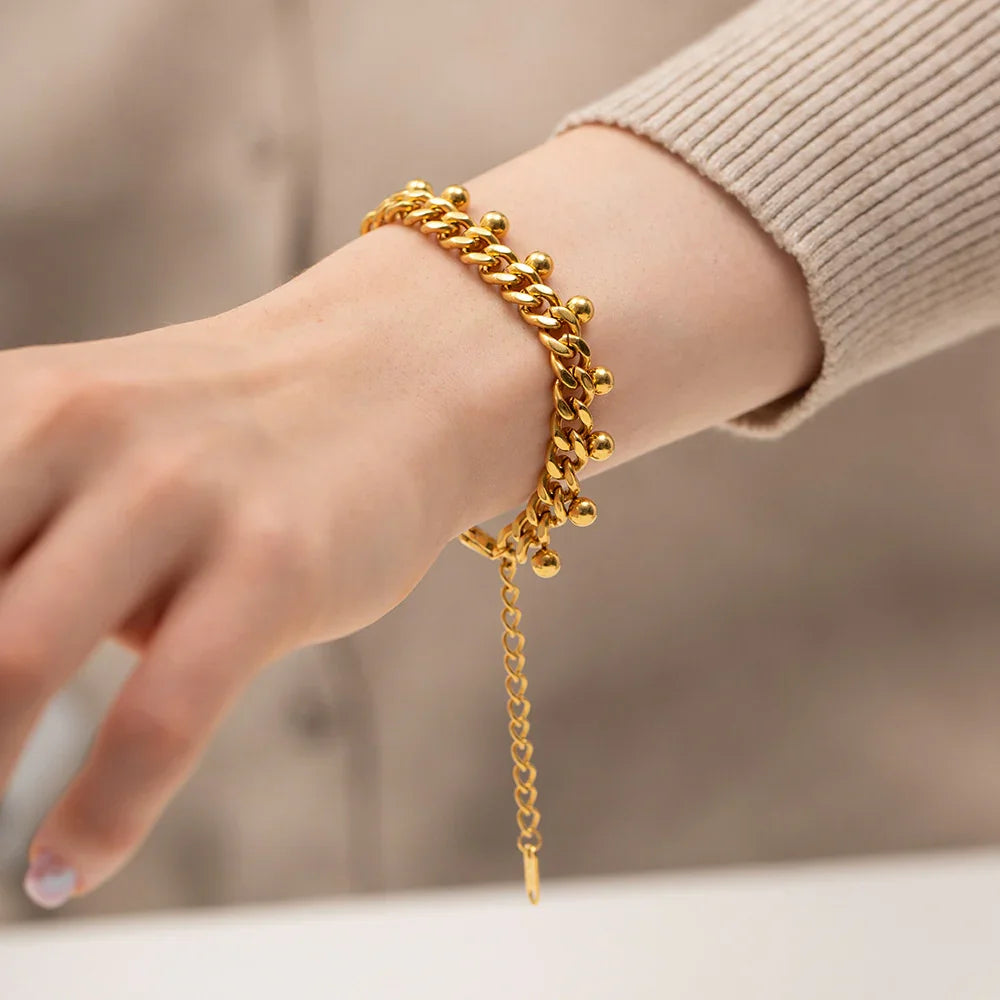 [Royal&Vicky]Felicity Goldkettenarmband