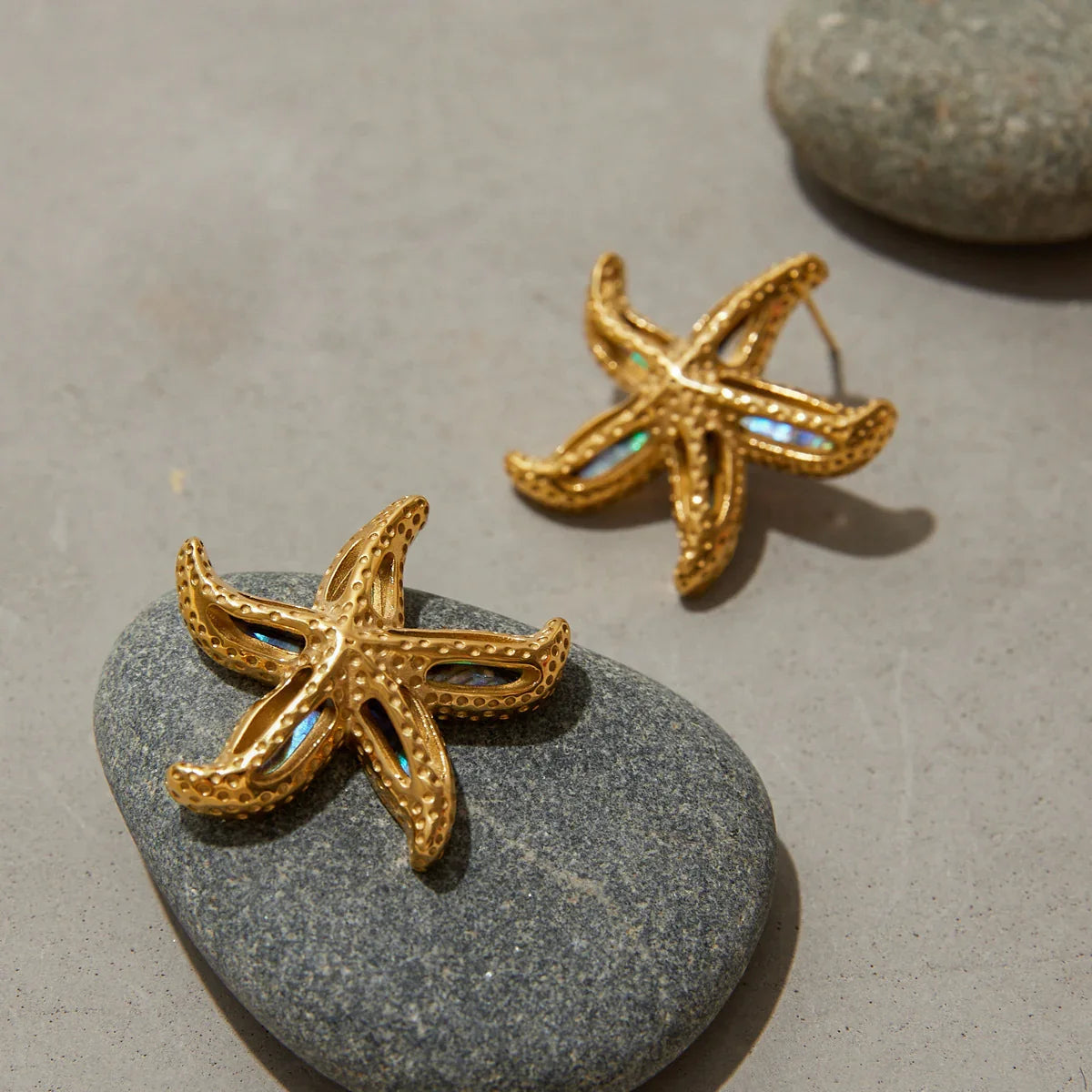 [Royal&Vicky]Aquatta Gold Starfish Earrings