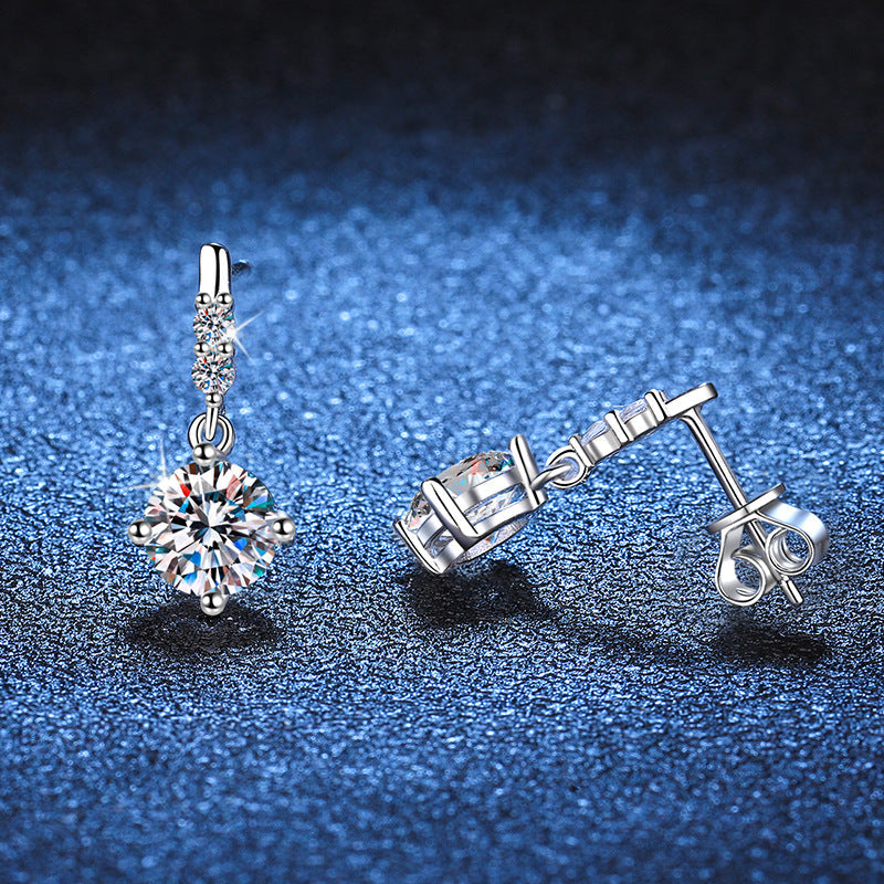 [Royal&Vicky]DYNAMIC TASSEL MOISSANITE DROP EARRINGS