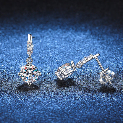 [Royal&Vicky]DYNAMIC TASSEL MOISSANITE DROP EARRINGS