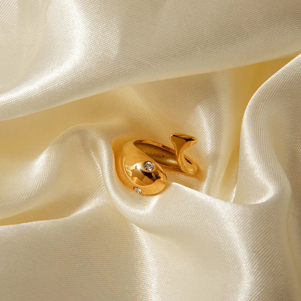 [Royal&Vicky]Etta Gold Serpent Ring