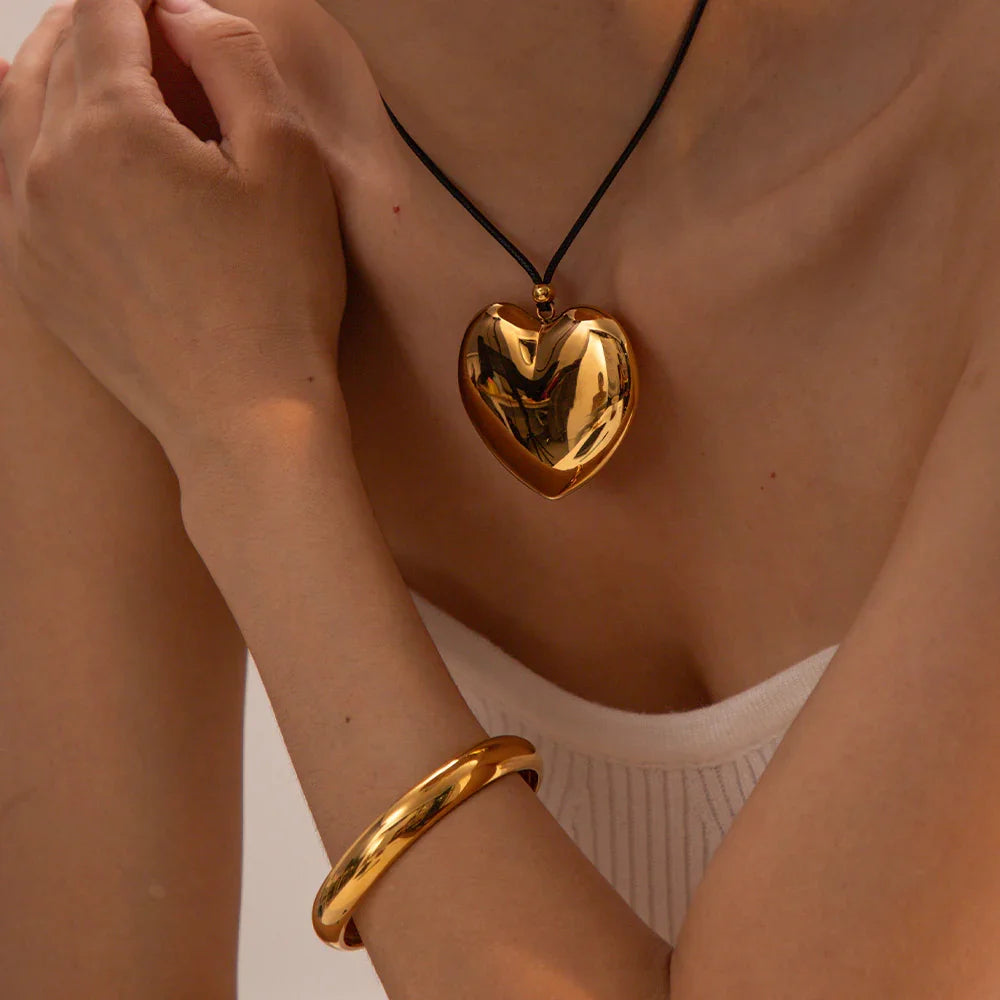[Royal&Vicky]Ophelia Gold Heart Necklace