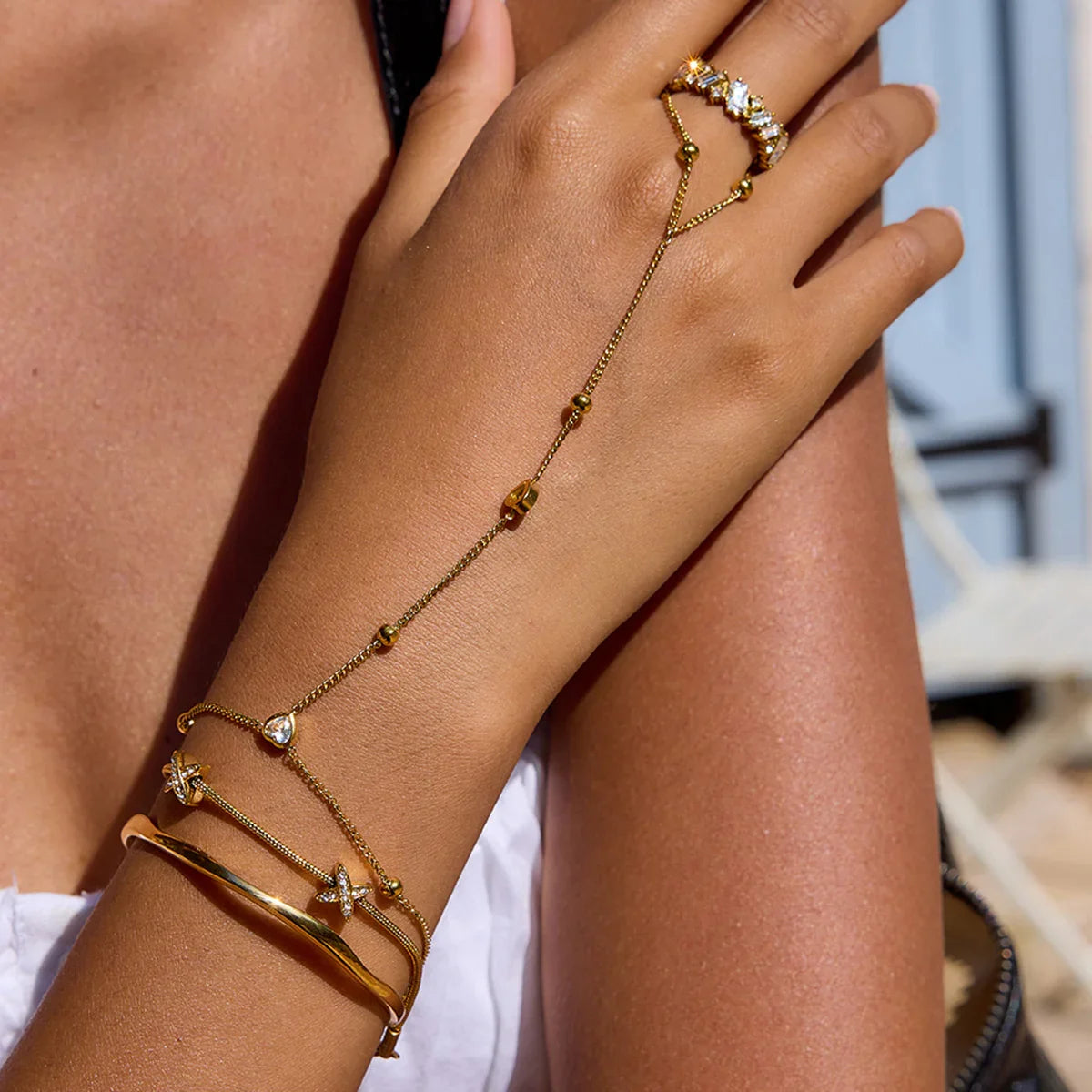 [Royal&Vicky]Haisley Gold Bangle