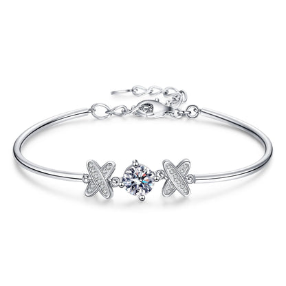 [Royal&Vicky]ELEGANT BOW-KNOT MOISSANITE BRACELET
