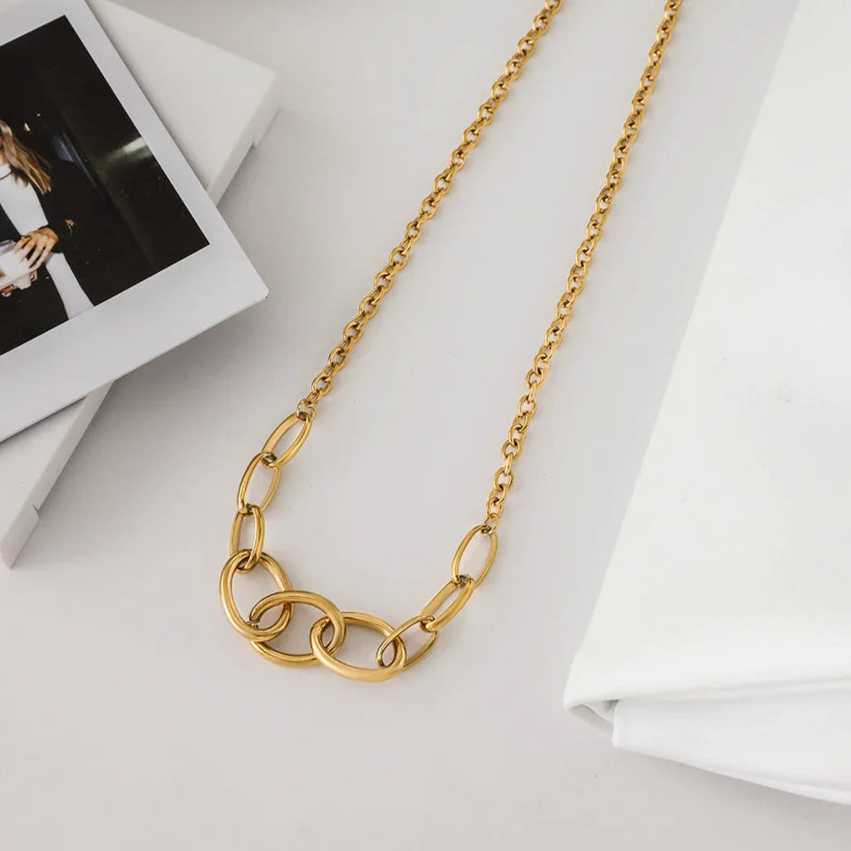 [Royal&Vicky]Renelle Gold Chain Necklace