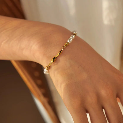[Royal&Vicky]Dominique Süßwasserperlenarmband