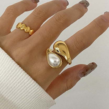 [Royal&Vicky]マーラ アンバーパールリング