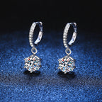 [Royal&Vicky]CLASSIC 6-PRONG MOISSANITE DROP EARRINGS