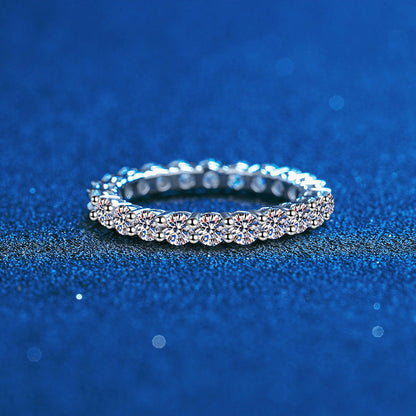 [Royal&Vicky]LUXURIOUS 2.2 CARAT FULL ETERNITY MOISSANITE RING