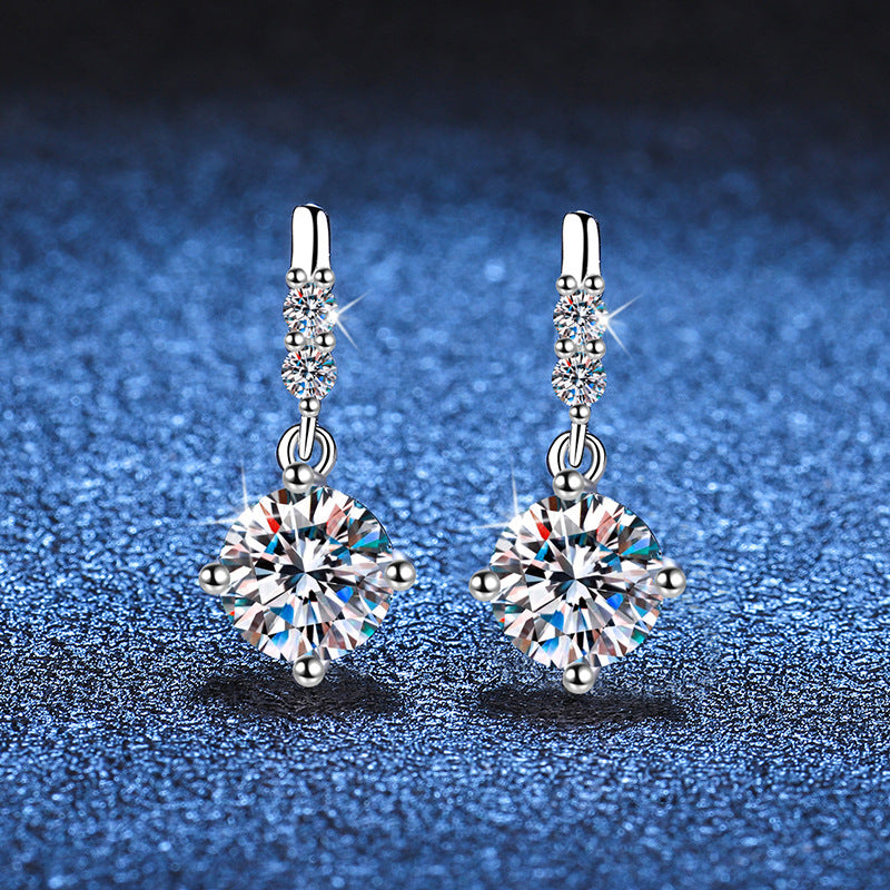 [Royal&Vicky]DYNAMIC TASSEL MOISSANITE DROP EARRINGS