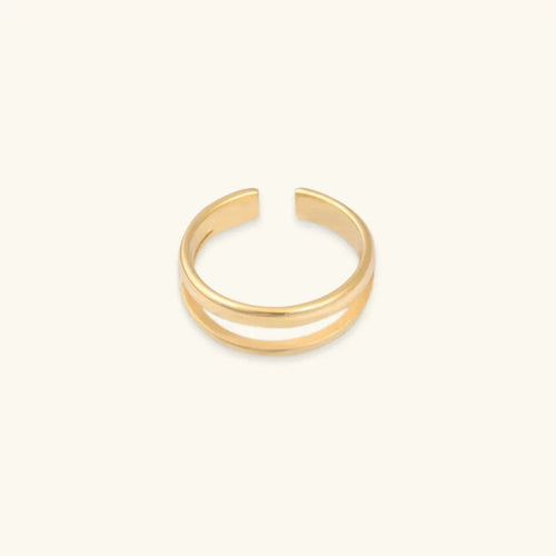 [Royal&Vicky]Olivia Geschichteter Goldring