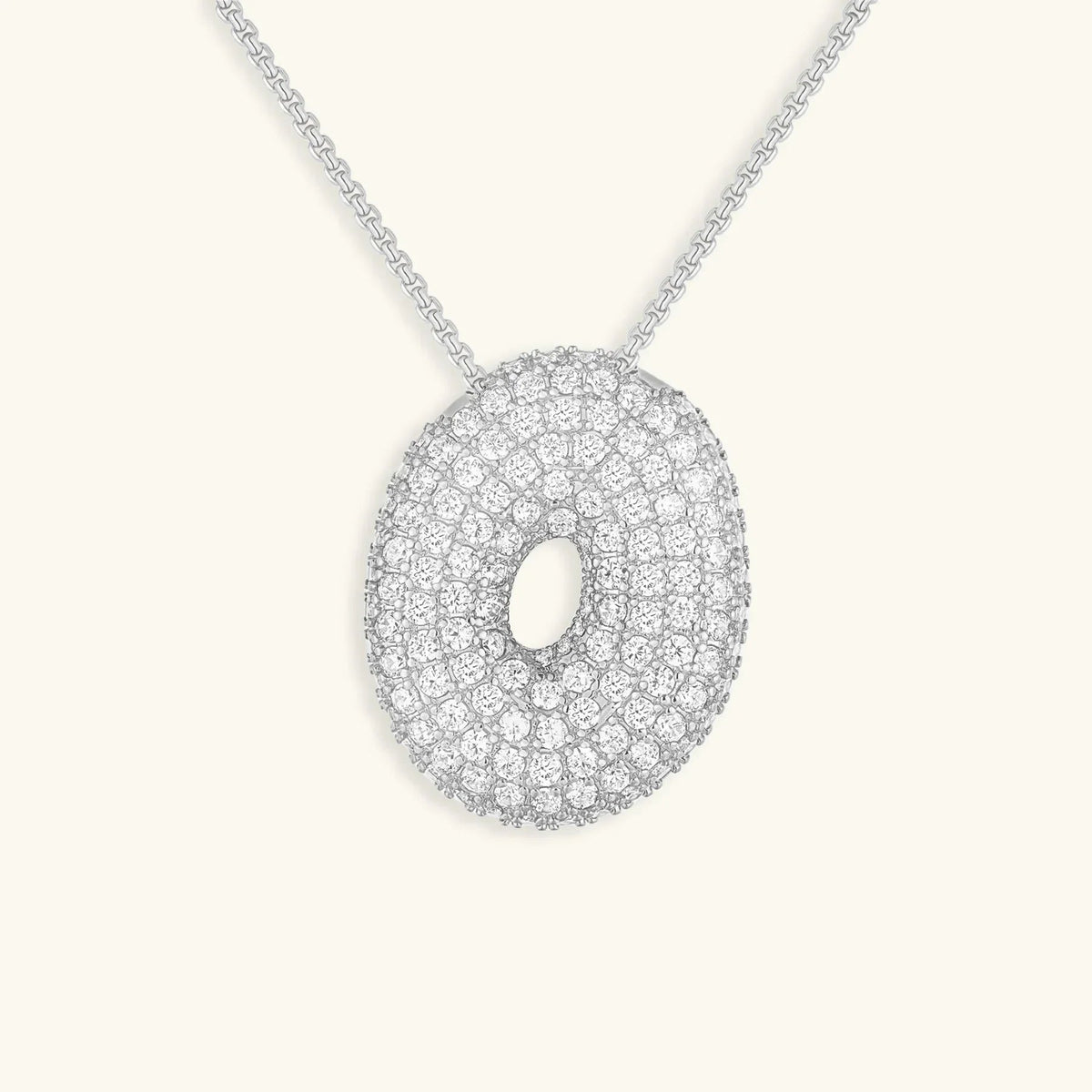 [Royal&Vicky] Bubble-Initialen-Diamantkette
