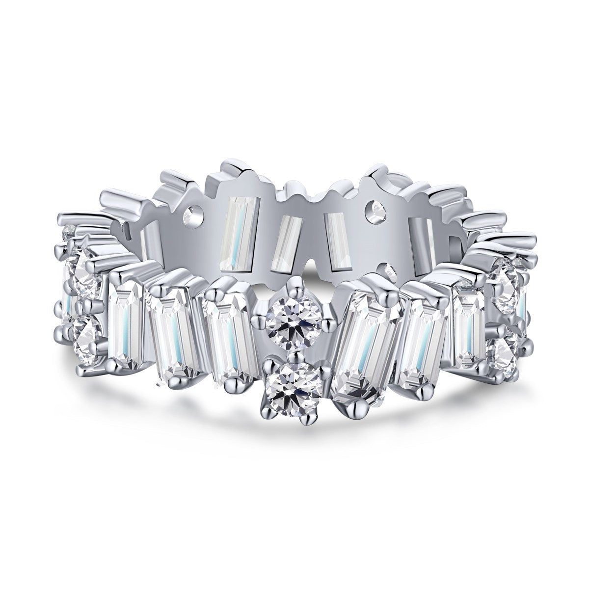 [Royal Jewellery]Delicate Multi Shape Tennis Ring