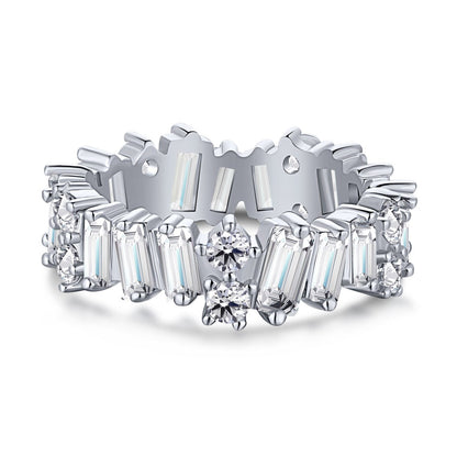 [Royal Jewellery]Delicate Multi Shape Tennis Ring