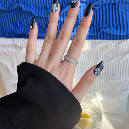[Royal Jewellery]Delicate Multi Shape Tennis Ring