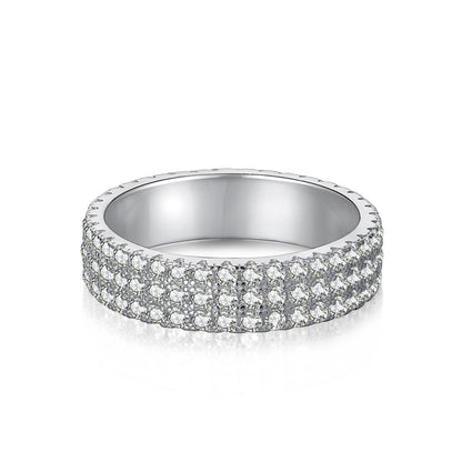 [Royal Jewellery]Dainty Round Cut Tennis Ring