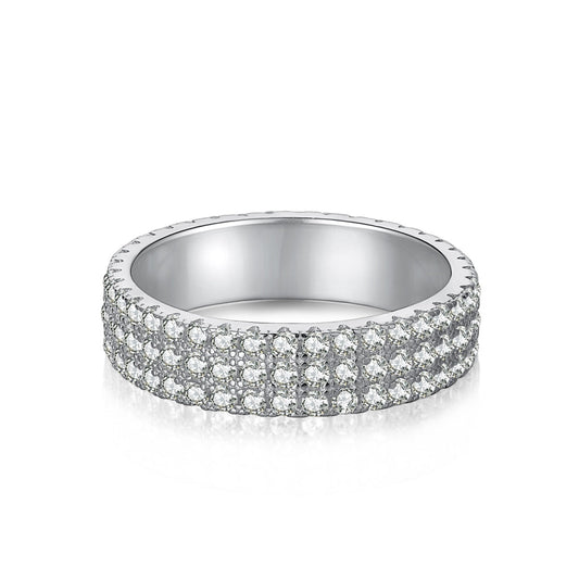 [Royal Jewellery]Dainty Round Cut Tennis Ring