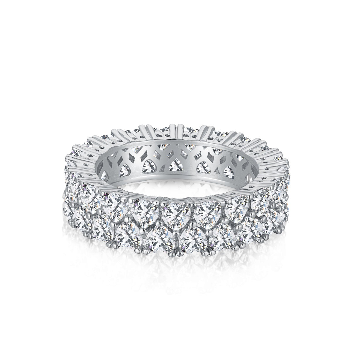 [Royal Jewellery]Sparkling Full Heart Ring