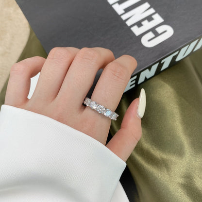 [Royal Jewellery]Gorgeous Round Cut Tennis Ring