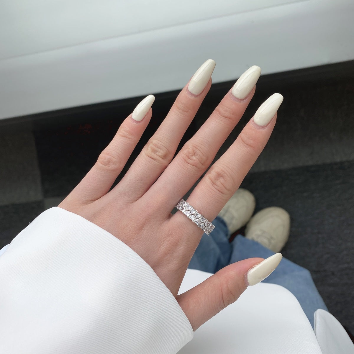 [Royal Jewellery]Sparkling Full Heart Ring
