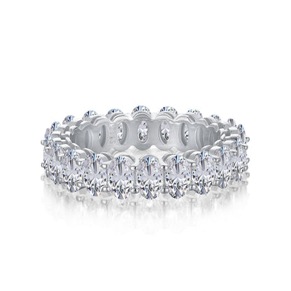 [Royal Jewellery]Ornate Oval Cut Tennis Ring