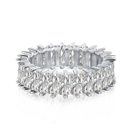 [Royal Jewellery]Unique Colorful Radiant Cut RIng
