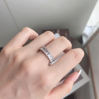 [Royal Jewellery]Unique Colorful Radiant Cut RIng