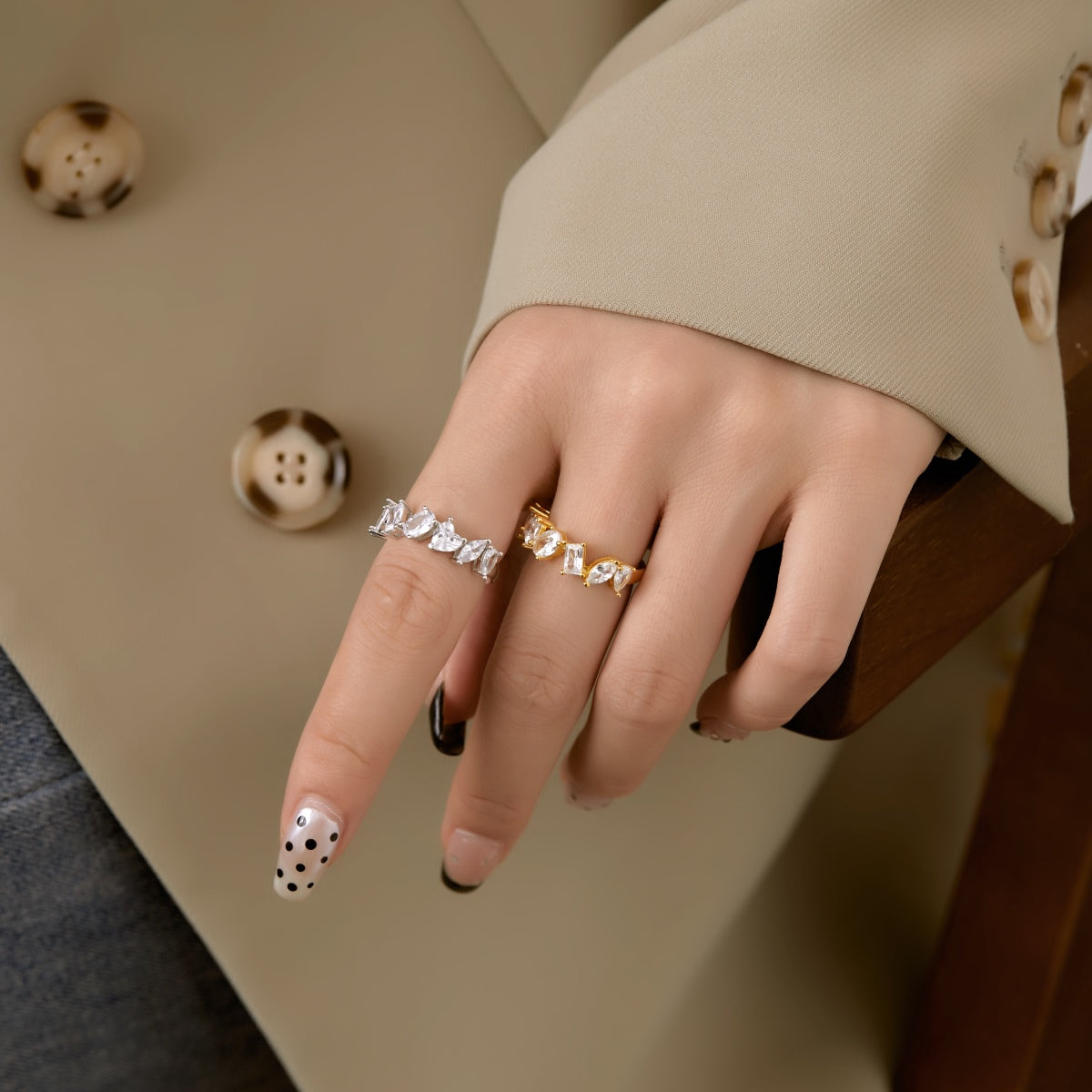 [Royal Jewellery]Delicate Multi Cut Ring