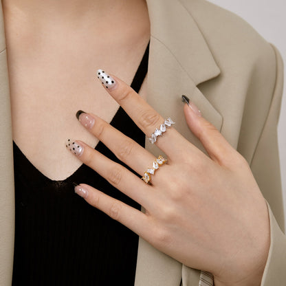 [Royal Jewellery]Delicate Multi Cut Ring