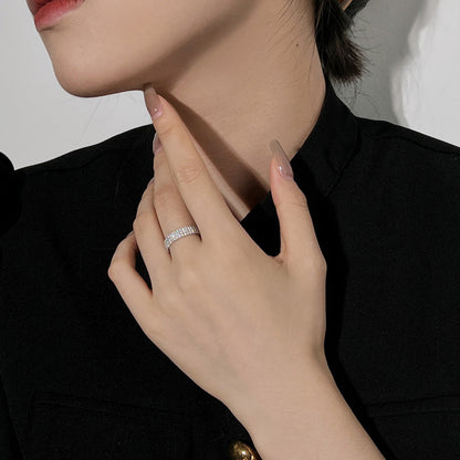 [Royal Jewellery]Dainty Round Cut Tennis Ring