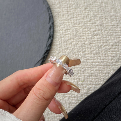 [Royal Jewellery]Exquisite Pear Cut Tennis Ring