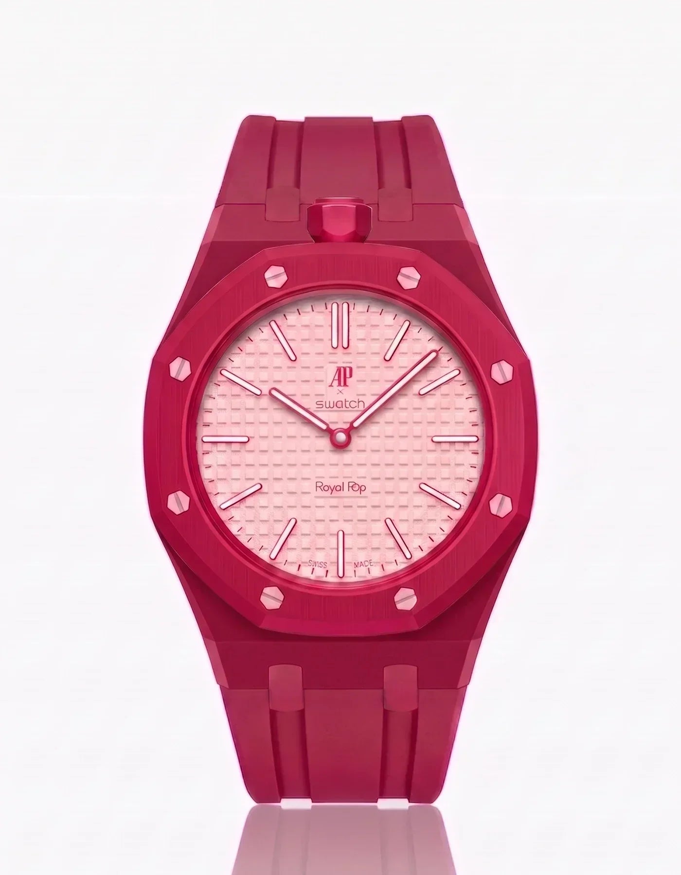Silicone Strap & Case Royal Pop Otto Rosso(Customize  Colors)
