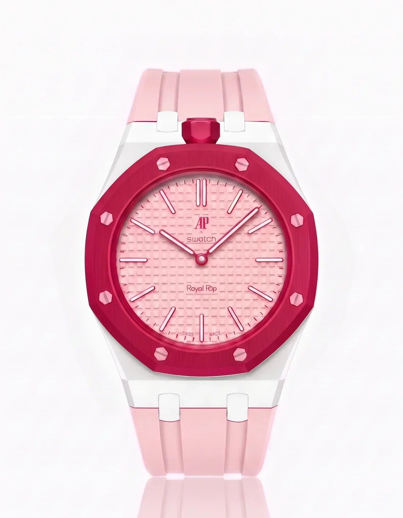Silicone Strap & Case Royal Pop Otto Rosso(Customize  Colors)