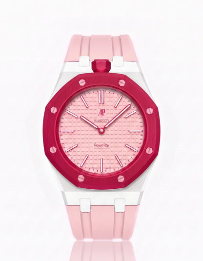 Silicone Strap & Case Royal Pop Otto Rosso(Customize  Colors)