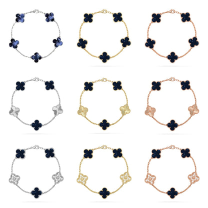 [Royal Jewellery]CLOVER 5 MOTIF PIETERSITE BRACELET COLLECTION