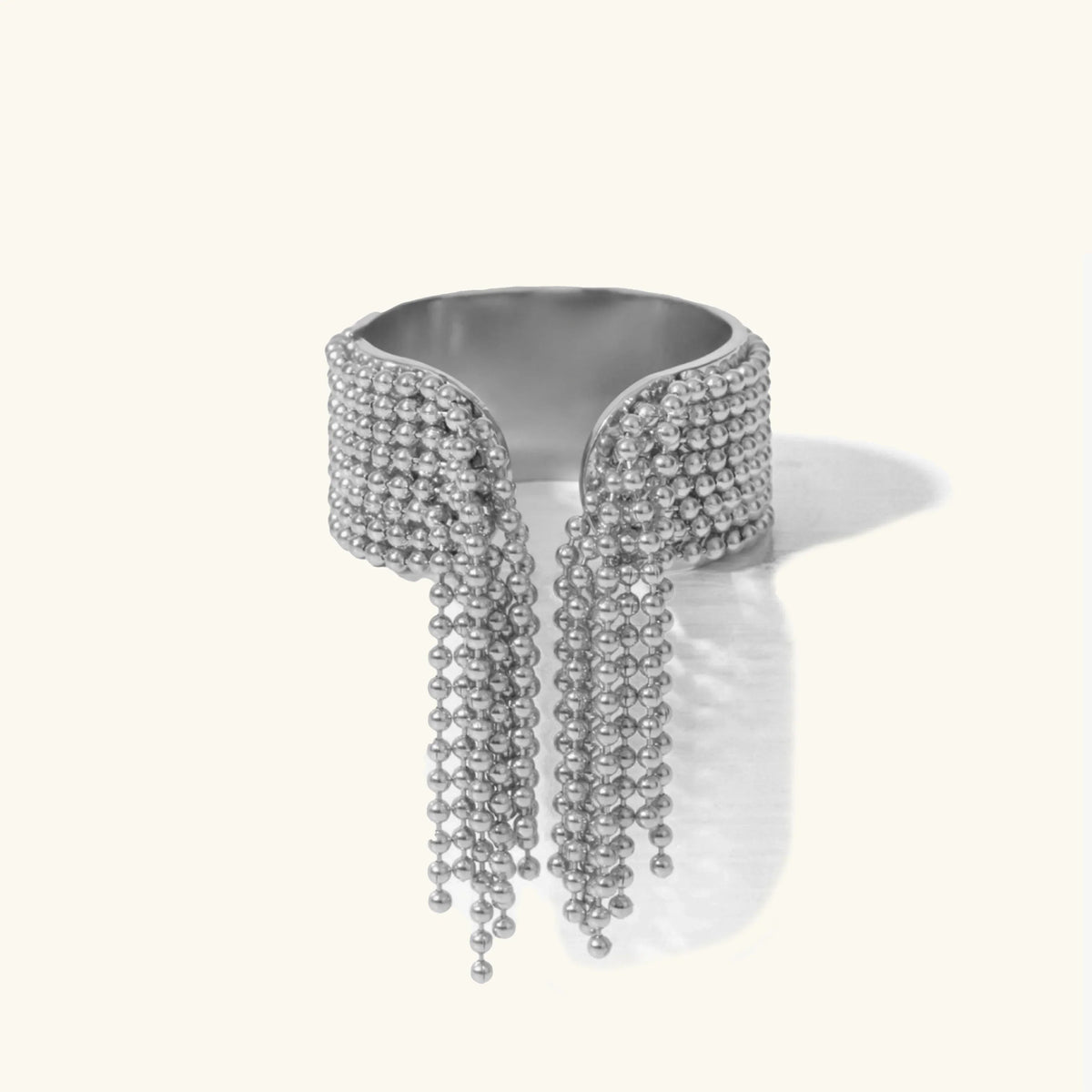[Royal&Vicky]Krystelle Gold Tassel Ring