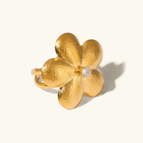 [Royal&Vicky]Flora Gold Petal Ring