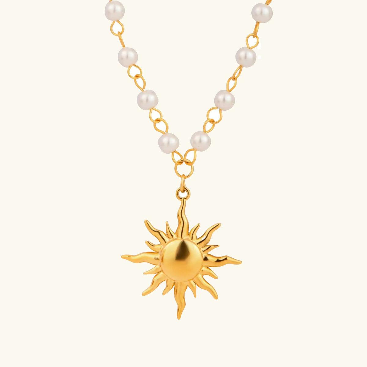 [Royal&Vicky]Apollo Sun Pearl Necklace