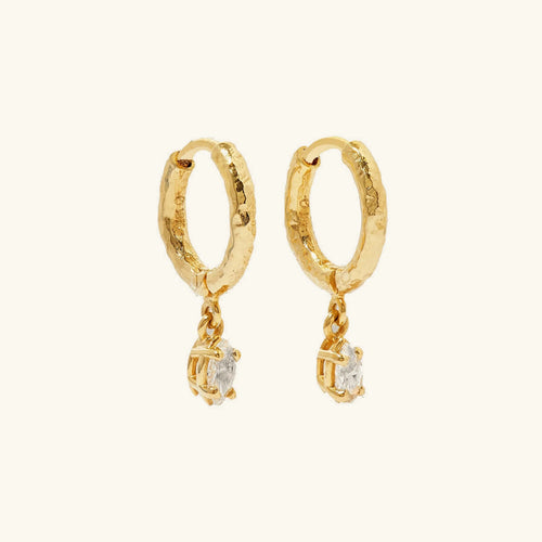 [Royal&Vicky]シェイラ ハンマード ダイヤモンド フープピアス