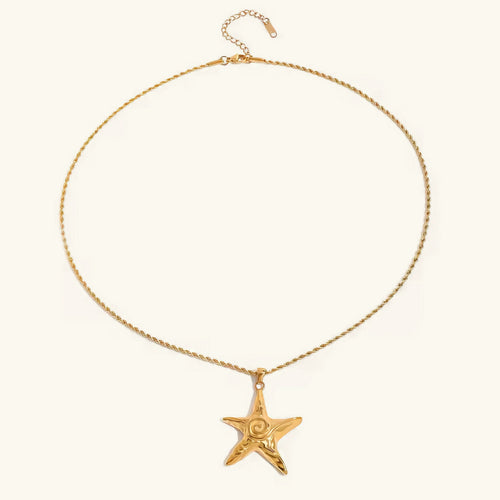 [Royal&Vicky]Tammy Gold Seestern-Halskette