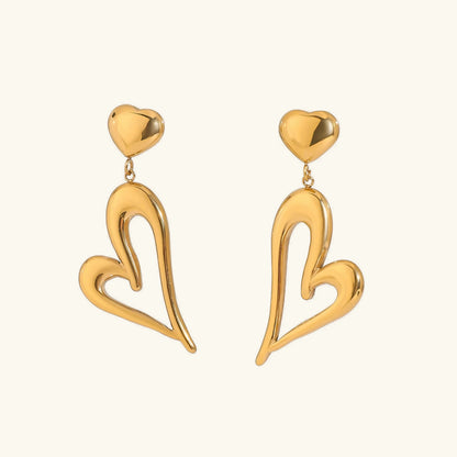 [Royal&Vicky]Venus Goldherz-Ohrringe