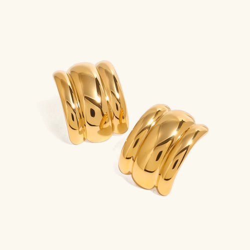 [Royal&Vicky]Angela Gold Ohrringe