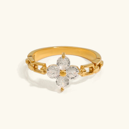 [Royal&Vicky]Clestine Diamant-Blütenring